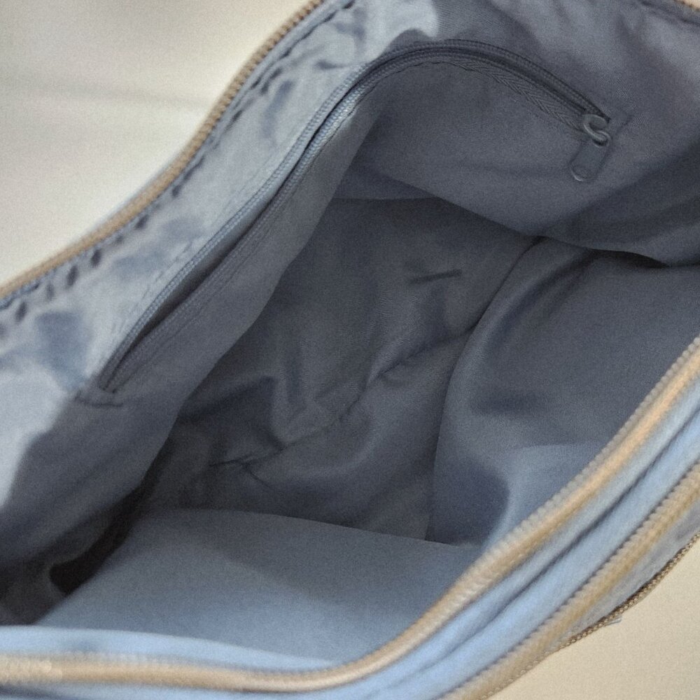 Stone & Co Embossed Smokey Denim Shoulder Bag With Adjustable Strap - Picture 12 of 14